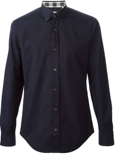 burberry brit mens button down|burberry collar shirt men's.